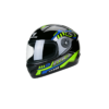 L1 Casco Moto Dot Certificado Vrecase Verde Negro Visor Hd Protector Diseño Mecánico Segunda Generacion.