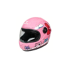 Casco Integral Infantil VRECASE para Niño y Niña con Visor Ajustable Negro Mate/Rosa Brillante