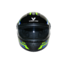 L3 Casco Moto Dot Certificado Vrecase Verde Negro Visor Hd Protector Diseño Mecánico Segunda Generacion.