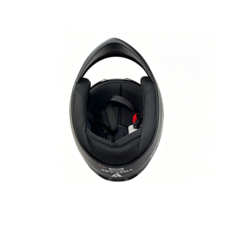 Casco Integral Para Moto VRECASE DOT Abatible Doble Visera Protección Motociclista Negro