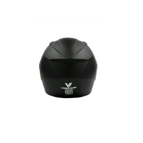 Casco Integral VRECASE DOT Con Doble Visor y Ventilación Negro
