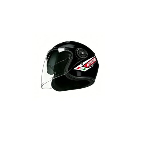 Casco Integral VRECASE Certificado DOT con Doble Visor Abatible Negro Mate