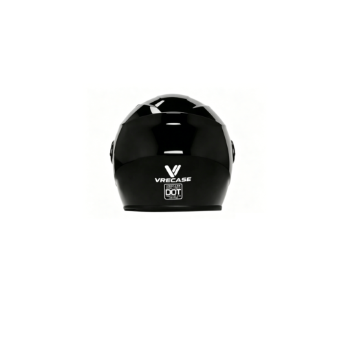 Casco Integral VRECASE Certificado DOT con Doble Visor Abatible Negro Mate