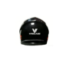 Casco Integral Infantil VRECASE para Niño y Niña con Visor Ajustable Negro Mate/Rosa Brillante