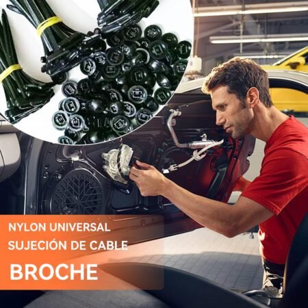 Cinchos de Nylon Negros 50 Piezas – Bridas Multiusos Resistentes para Cableado, Hogar, Jardín y Oficina