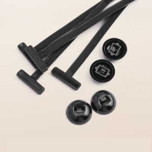Cinchos de Nylon Negros 50 Piezas – Bridas Multiusos Resistentes para Cableado, Hogar, Jardín y Oficina