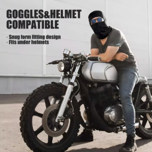 Balaclava Táctica Negra Unisex – Set de 6 Pasamontañas Transpirables para Moto, Ciclismo y Outdoor