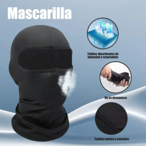 Balaclava Táctica Negra Unisex – Set de 6 Pasamontañas Transpirables para Moto, Ciclismo y Outdoor
