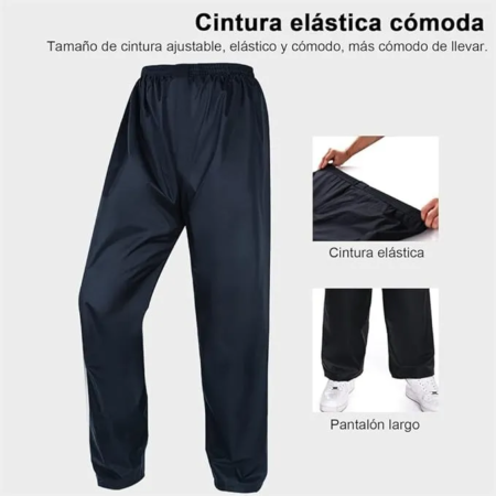 Impermeable para Moto VRECASE con Pantalón – Traje de Lluvia de Tela Oxford Impermeable