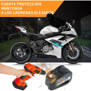 Candado de Disco para Moto VRECASE con Alarma de 115 dB – Antirrobo Impermeable con 2 Llaves y Cable Recordatorio