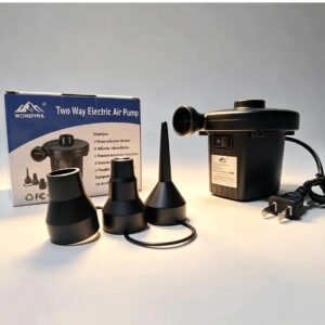 Inflador Eléctrico Portátil para Colchones Inflables, Piscinas, Juguetes, Botes y Vacío de Aire con 3 Boquillas
