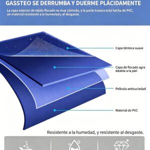 Colchón Inflable Matrimonial de 2 Plazas con Almohadas + Bomba de Aire Eléctrica de Regalo – Colchón de Aire para Camping, Viajes y Hogar