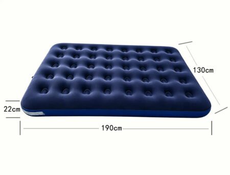 Colchón Inflable Matrimonial de 2 Plazas con Almohadas + Bomba de Aire Eléctrica de Regalo – Colchón de Aire para Camping, Viajes y Hogar