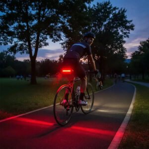 Asiento de Bicicleta Ergonómico Impermeable con Luz Trasera USB y Funda para Lluvia | Sillín Cómodo para MTB, Ruta y Bicicleta Urbana