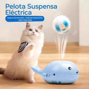Juguete Interactivo para Perros con Ballena y Pelota Flotante – Juego Acuático Divertido para Mascotas