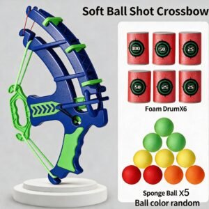 Juego de Lanzamiento Infantil con Pelotas de Espuma – Lanzador para Niños con 5 Pelotas y 6 Vasos Objetivo