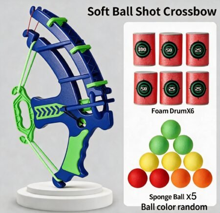 Juego de Lanzamiento Infantil con Pelotas de Espuma – Lanzador para Niños con 5 Pelotas y 6 Vasos Objetivo