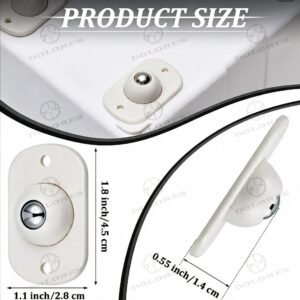 8 Mini Ruedas Giratorias 360° Autoadhesivas de Acero Inoxidable – Ruedas Universales para Cajas, Organizadores y Botes