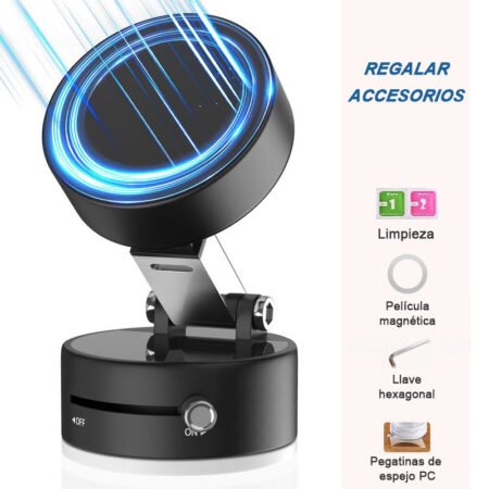 Soporte Magnético para Celular de Auto con Ventosa Ajustable – Rotación 360° para Tablero y Parabrisas