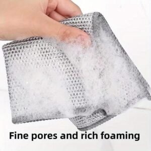 20 Paños de Limpieza de Acero Inoxidable – Estropajos Reutilizables para Platos, Ollas, Sartenes y Cocina