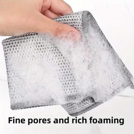 20 Paños de Limpieza de Acero Inoxidable – Estropajos Reutilizables para Platos, Ollas, Sartenes y Cocina