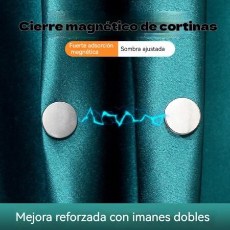 12 Pares de Sujetadores Magnéticos para Cortinas – Broches de Acero Inoxidable Sin Perforaciones, Fuerte Sujeción