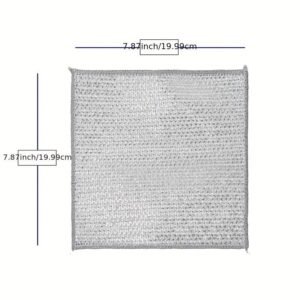 20 Paños de Limpieza de Acero Inoxidable – Estropajos Reutilizables para Platos, Ollas, Sartenes y Cocina