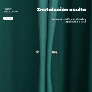 12 Pares de Sujetadores Magnéticos para Cortinas – Broches de Acero Inoxidable Sin Perforaciones, Fuerte Sujeción