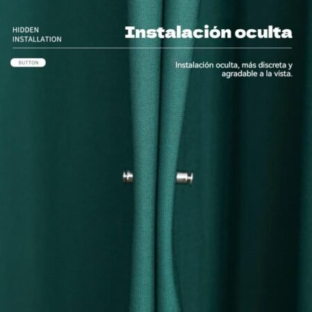 12 Pares de Sujetadores Magnéticos para Cortinas – Broches de Acero Inoxidable Sin Perforaciones, Fuerte Sujeción