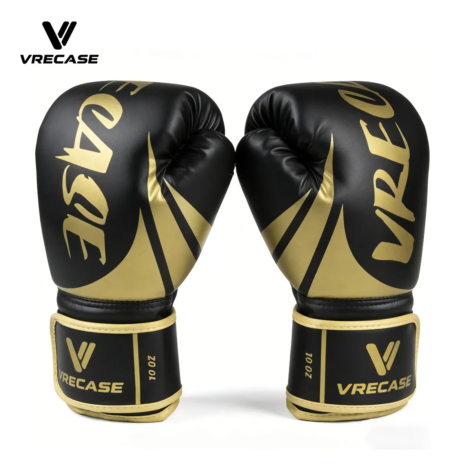Guantes de Boxeo VRECASE Profesionales con Protector Bucal – Guantes para Box, Kickboxing y Muay Thai 10-14 OZ