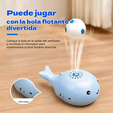Juguete Interactivo para Perros con Ballena y Pelota Flotante – Juego Acuático Divertido para Mascotas