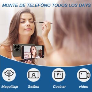 Soporte Magnético para Celular de Auto con Ventosa Ajustable – Rotación 360° para Tablero y Parabrisas
