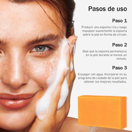Jabón en Barra Lotlash con Cúrcuma y Ácido Kójico (2 o 3 Piezas) – Limpiador Facial y Corporal 150 g