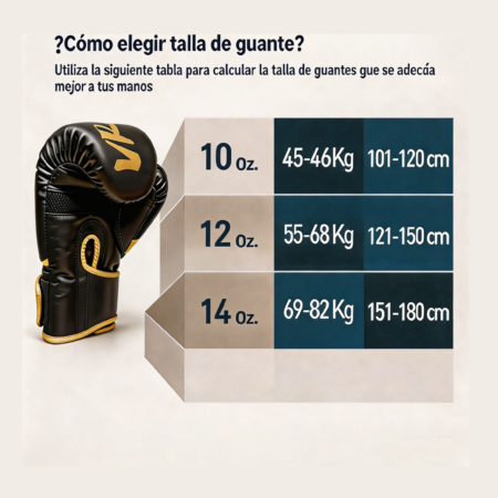 Guantes de Boxeo VRECASE Profesionales con Protector Bucal – Guantes para Box, Kickboxing y Muay Thai 10-14 OZ