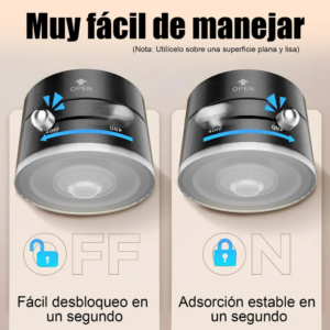 Soporte Magnético para Celular de Auto con Ventosa Ajustable – Rotación 360° para Tablero y Parabrisas