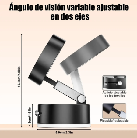 Soporte Magnético para Celular de Auto con Ventosa Ajustable – Rotación 360° para Tablero y Parabrisas