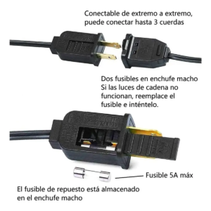 Guirnalda de Luces LED para Exterior 15 m con 25+2 Focos – Luces Impermeables para Jardín, Patio y Terraza