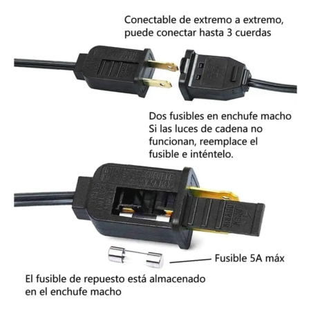 Guirnalda de Luces LED para Exterior 15 m con 25+2 Focos – Luces Impermeables para Jardín, Patio y Terraza