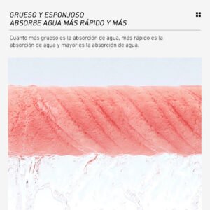 2 Toallas de Microfibra para Cabello – Súper Absorbentes, Secado Rápido, Turbante para Cabello, Rosa y Azul