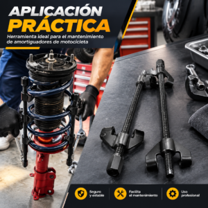 重制3 Compresor de Resortes para Amortiguador 27 cm, Juego de 2 Opresores de Resorte de Suspensión VRECASE