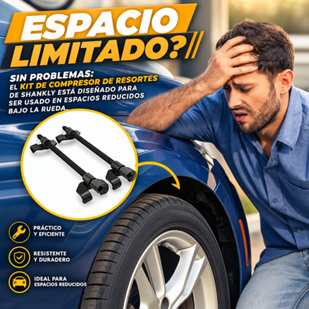 重制4 Compresor de Resortes para Amortiguador 27 cm, Juego de 2 Opresores de Resorte de Suspensión VRECASE
