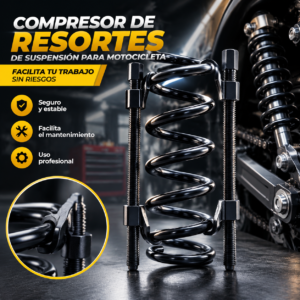 重制5 Compresor de Resortes para Amortiguador 27 cm, Juego de 2 Opresores de Resorte de Suspensión VRECASE